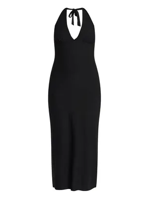 No Boundaries Black Halter Maxi Dress thumbnail 4