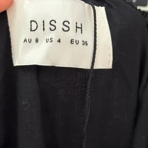 DISSH Fletcher Skirt Black Linen Blend Tiered Maxi NEW thumbnail 4