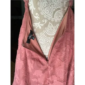 Lulus Days of Beauty Burnout Floral Jaquard Skater Dress Vtg Dusty Rose Pink L thumbnail 15