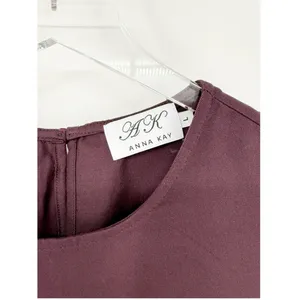 Anna‎ Kay Slit Leg Sleeveless Maxi Dress L Purple Cocktail thumbnail 6