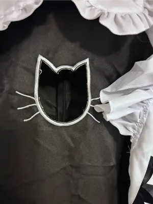 NWOT Anime French Cat Maid Halloween Sexy Dress Up Costume Size Adult Medium thumbnail 10
