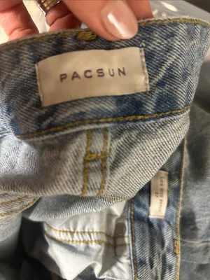 PAC SUN Low-Rise Wide-Leg Women's Jeans - Light Blue size 27 thumbnail 5