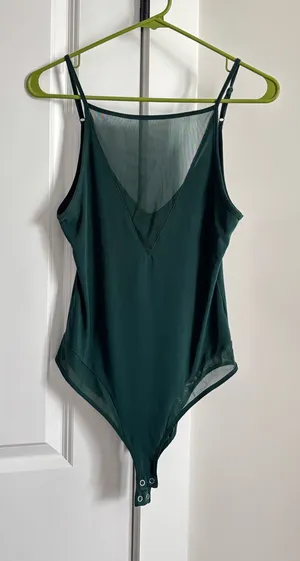 Forever 21 Mesh Detail Bodysuit thumbnail 1
