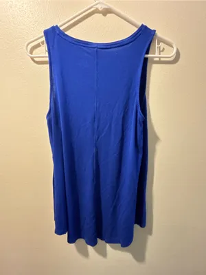 Apt. 9 Essentials Cobalt Blue Sleeveless Tank Top Women’s Small thumbnail 3