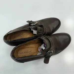 Natural Soul by Naturalizer CARLO Heeled‎ Loafer 8.5M Brown Slip On Academia thumbnail 7