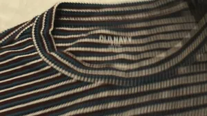 Striped Old Navy Shirt Sleeve Short thumbnail 3