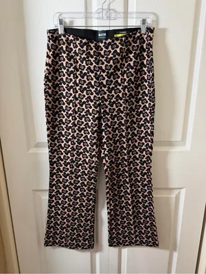 Anthropologie Maeve The Margot Kick-Flare Cropped Trousers Medium thumbnail 2