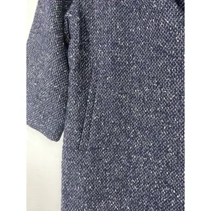 CAbi Women Blair Pea Coat Sz‎ XS Dark Blue Tweed Wool Blend Jacket Herringbone thumbnail 3