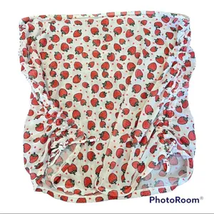 Size 4XL 3 piece strawberry print bikini top bottom coverup EUC thumbnail 5