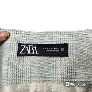 Zara Plaid‎ Button Front Vest thumbnail 2