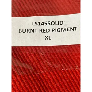 Daydreamer · XL · Thermal Waffle Knit Long Sleeve · Notch Neck Burn Red Pigment thumbnail 8