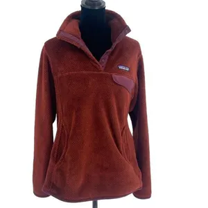 Patagonia Womens Polartec Re-Tool Snap-T Fleece Pullover Sweatshirt‎ Rusted Iron thumbnail 2