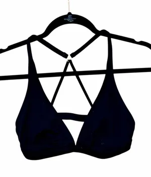 NAUTICA Black Sports Bra Swim Top Sz 6 thumbnail 1