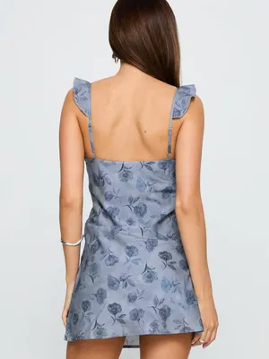 Princess Polly Blue Floral Dress thumbnail 2