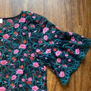 Anthropologie‎ Brand Moulinette Soeurs teal lace dress size XS thumbnail 3