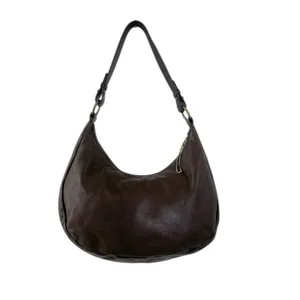 Ralph Lauren brown leather woven Y2K small shoulder bag thumbnail 3