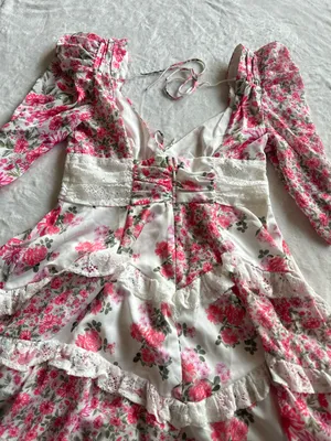 For Love & Lemons Rosalyn Mini Dress Pink thumbnail 7
