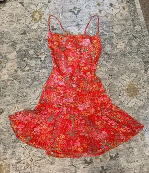 Sky to Moon Mini Red Boutique Dress thumbnail 1