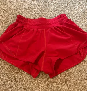 Lululemon Hotty Hot Shorts 2.5" Red thumbnail 1