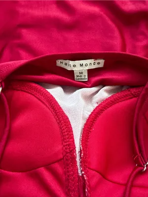 Haute Monde red bustier corset push up tank top • Sz M thumbnail 4