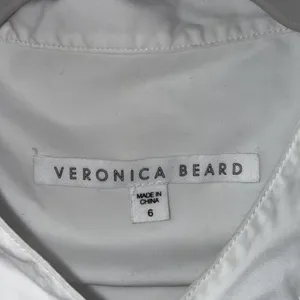 Veronica Beard Business Career Minimalist Designer White Button Down Blouse 6‎ thumbnail 8