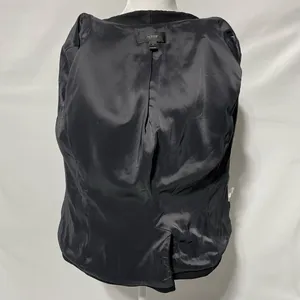 J Crew Stretch Twill Slim Fit Open Front Going Out Blazer CC274 Black Size 2 thumbnail 17