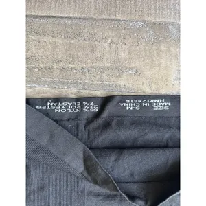 Steel Stretch Women's Black High Neck Ribbed‎ sides Tank Top Size S-M thumbnail 4
