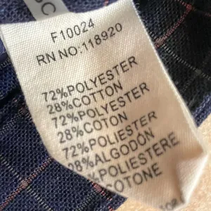 FRNCH Navy Plaid Straight Leg Crop Pants, EUC, Medium, thumbnail 9