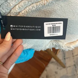 White Fox Take Me Dancing Mini Dress Blue thumbnail 4