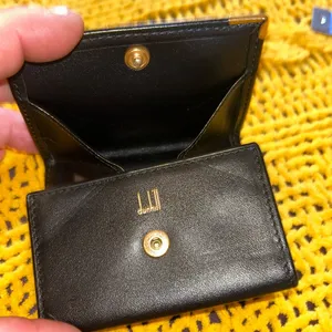 Dunhill Vintage Black Oxford Leather Coin Purse thumbnail 10