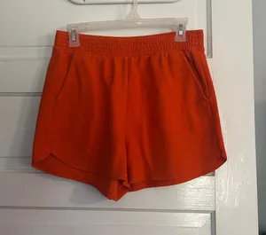 Old Navy Women's Orange Elastic-Waist Casual Shorts thumbnail 1