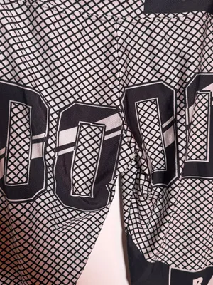 Source Unknown Raiders Limited Edition Graphic Leggings in Black and Gray Small thumbnail 7