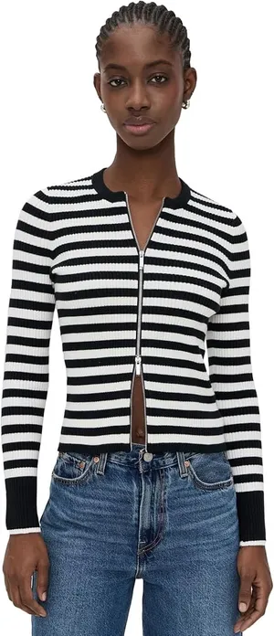 Madewell zippered cardigan thumbnail 2