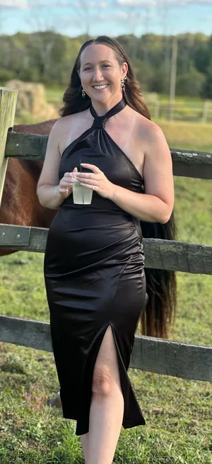 Silk black cocktail dress Size M thumbnail 1