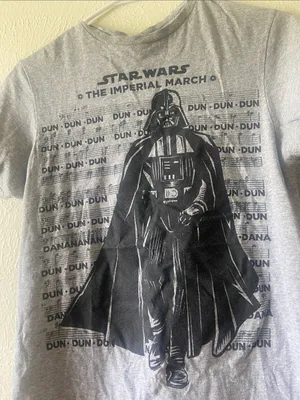 Star Wars Women’s Gray & Black Darth Vader Graphic Short Sleeve Tee thumbnail 3