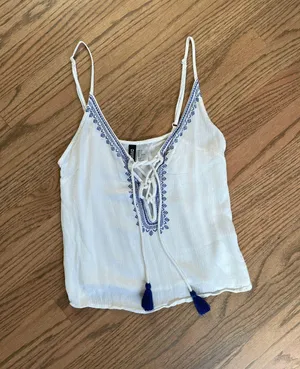 H&M Lace Up Tank Top thumbnail 1