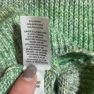 Abound Women Sweater XS Ombre Green Heather Knit Crewneck Minimalist‎ Cozycore thumbnail 8