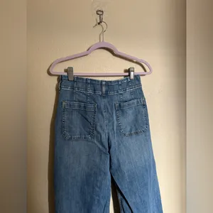 Maeve Colette Cropped High Rise Wide Leg Jeans Sz‎ 27 Marine Korat Wash thumbnail 5