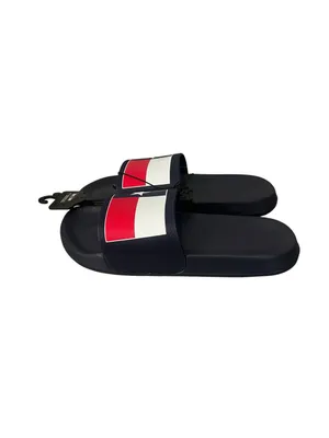 NWT Texas Flag Slip On Slider Sandals Navy Unisex W9/M8 Everyday Beachwear Pool thumbnail 3