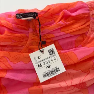 pink and orange zara floral corset top thumbnail 4