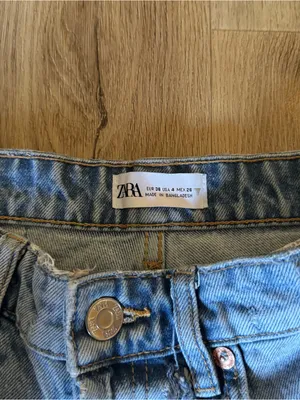 Zara Light Blue Straight cropped Jeans thumbnail 8