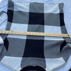 J. Jill size M Colton mock turtleneck big checked sweater. thumbnail 3