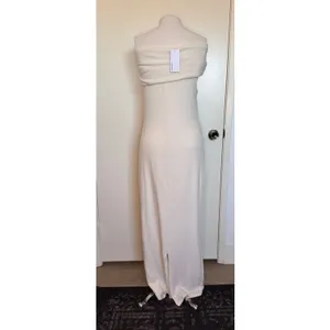 NWT Reformation Josefina Knit Midi Dress in Fior Di Latte Size Small thumbnail 3
