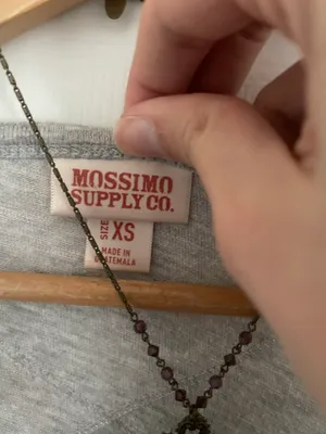 Y2K Grey V Neck Pocket Tee thumbnail 5