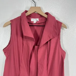 LUUKAA Sculptural Vest Meets Dress Size US 10 Dry Rose Lagenlook Avant‎ Garde thumbnail 7