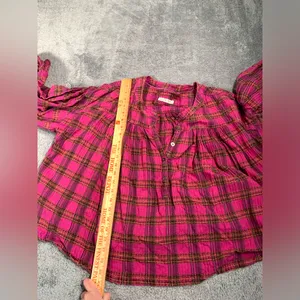 Free people we the free jessi Plaid Top small thumbnail 11