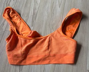 Frankie's Bikinis orange bikini top thumbnail 1
