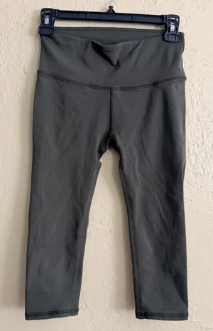 lululemon athletica High-Waist Capri Leggings - Dark Green thumbnail 1