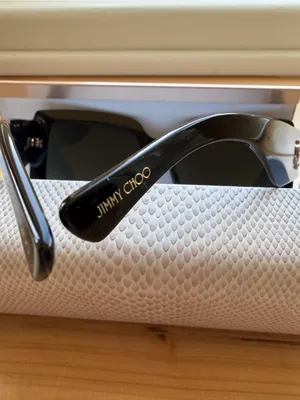 Jimmy Choo RENEE S 8079O Sunglasses NWOT Black Gold Made Italy thumbnail 5