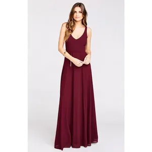 ✨Show Me Your Mumu Burgundy Jenn Maxi Sz Medium Dress✨ thumbnail 3